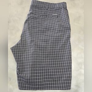Izod Golf Gray Plaid Summer Vacation Shorts Size 40